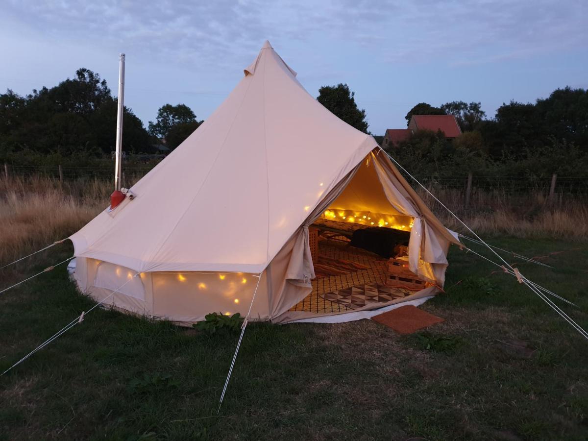 ソルトバーン・バイ・ザ・シー 5M Xl Bell Tent With Log Burner Near Whitbyヴィラ エクステリア 写真